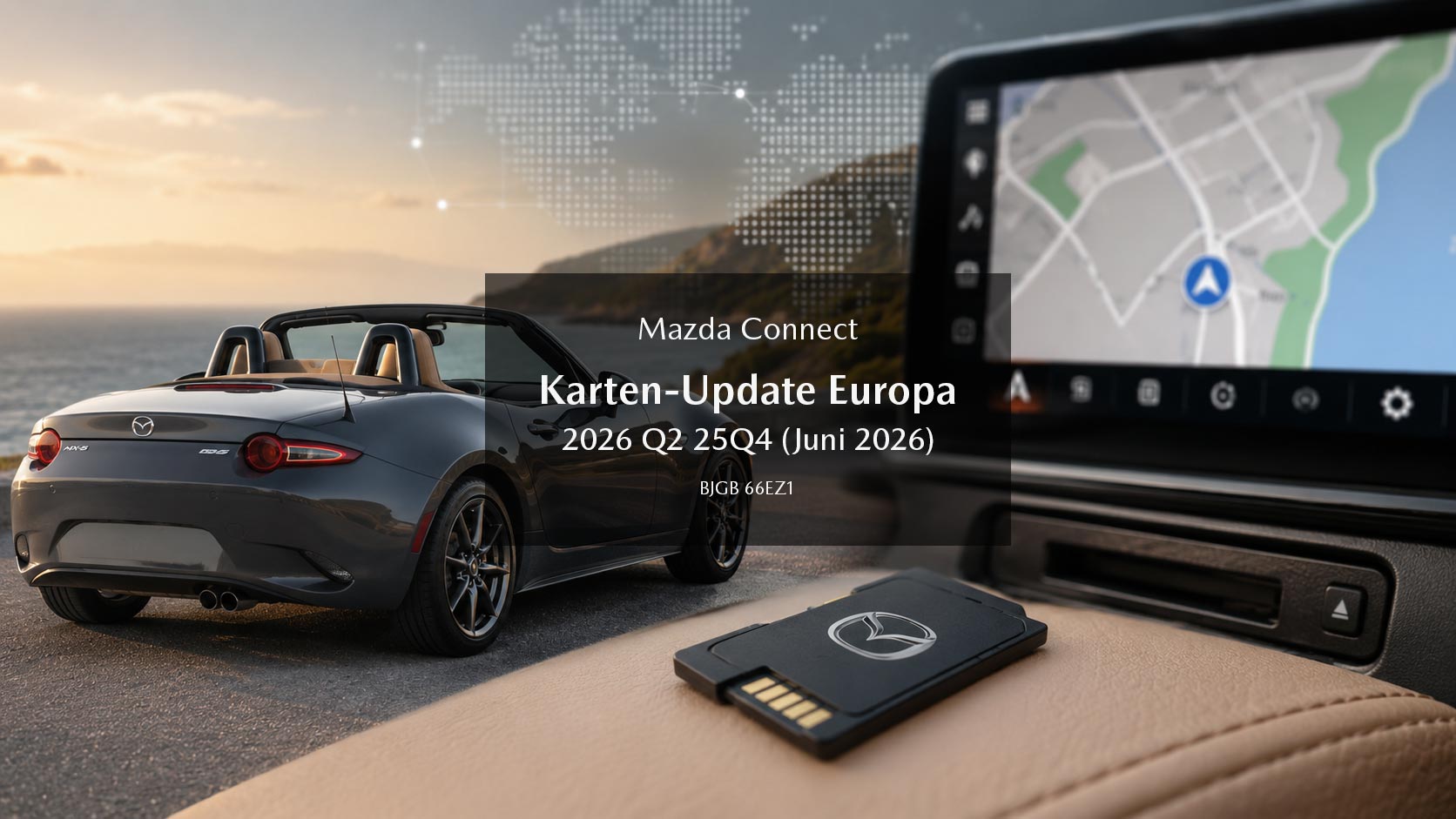 Illustration Karten-Update Mazda Connect Navigation
